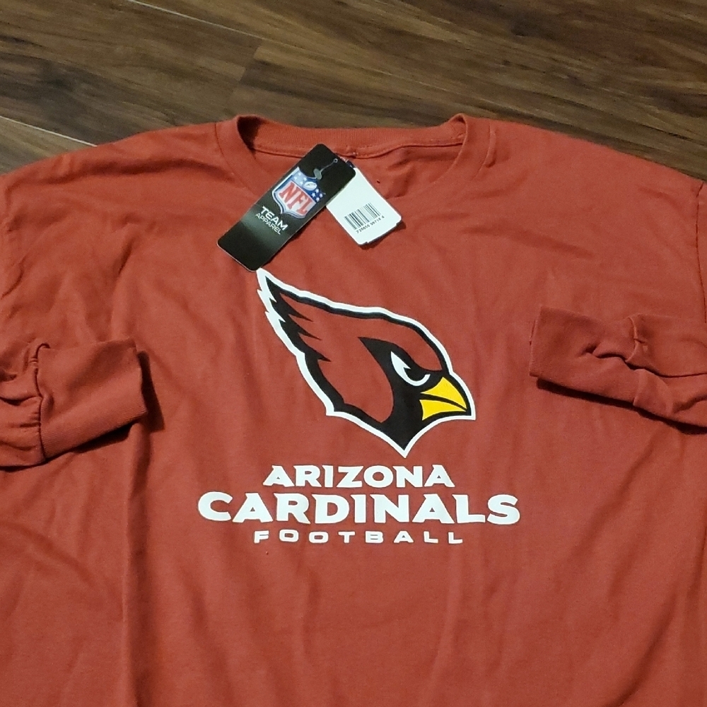 Majestic Red Arizona Cardinals Long Sleeve Tee - Picture 3 of 5
